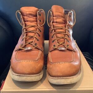 Red Wing Shoes Tan Leather Boots